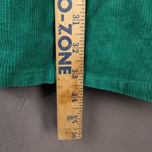 Le Lis large green corduroy long shacket with side pockets - Picture 6 of 10